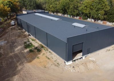 Hala przemysłowa widok z góry