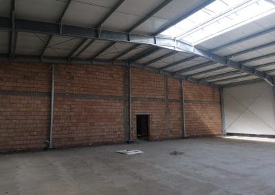 Wnętrze hali przemyłowej