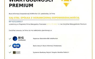 Uzyskanie Certyfikatu Wiarygodności Finansowej