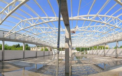 Montaż konstrukcji dachu