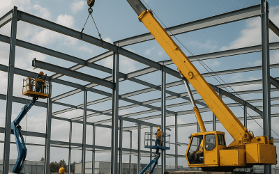 Jak przebiega montaż konstrukcji stalowej na&nbsp;placu budowy