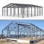 Konstrukcja stalowa wiaty - projekt