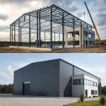 Hala magazynowa z biurem - projekt